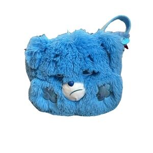 Jumbo Size Plush 15.5" Grumpy Blue Care Bear Easter Basket for Kids Egg Hunt Lg